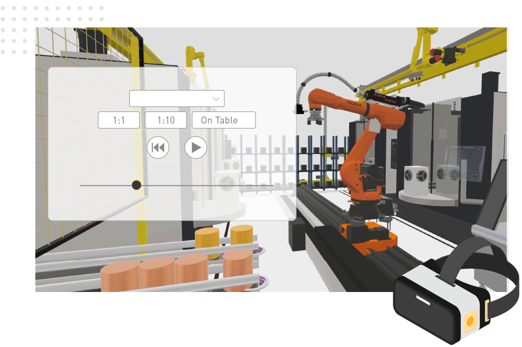 Simulation Visual components – Industrial Robot System